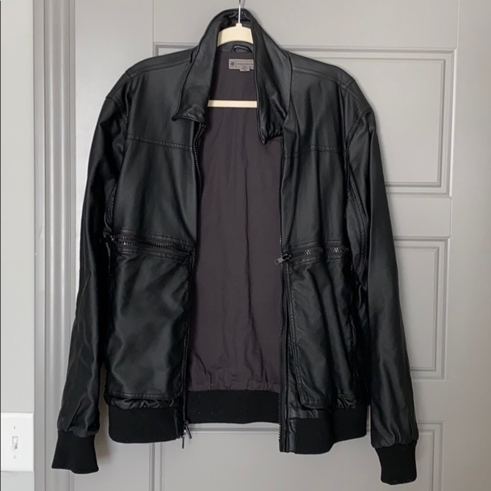 Men’s Charles and a Half Faux Leather Zip Jacket